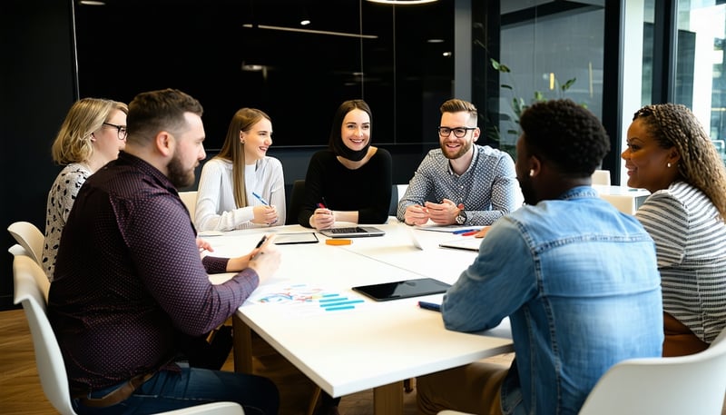 UnlockC team collaborating with clients to develop strategic solutions